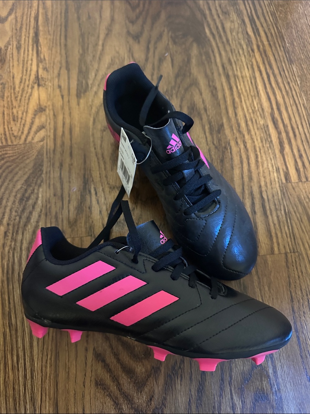 NWT adidas Black and Pink Soccer Cleats